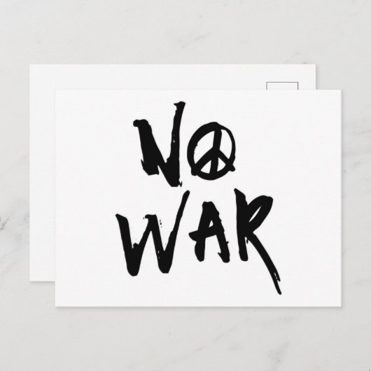 Kein Krieg Postkarte (Vorne/Hinten)