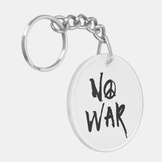 Kein Krieg Schlüsselanhänger (Vorderseite links)