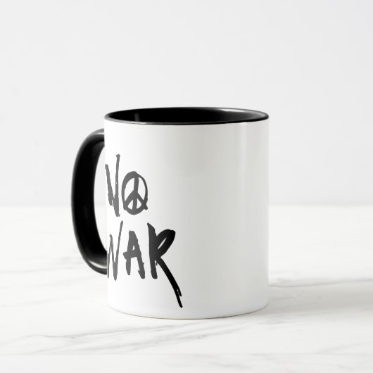 Kein Krieg Tasse (Vorderseite Links)