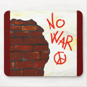 Kein Krieg, Wandmalerei. Digitale Darstellung Mousepad