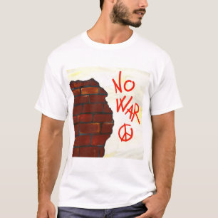 Kein Krieg, Wandmalerei. Digitale Darstellung T-Shirt