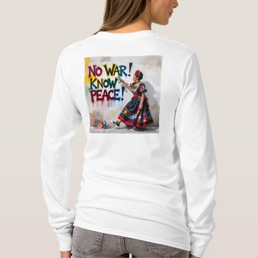 Kein Krieg! Wissen Sie Frieden! T-Shirt (Rückseite)