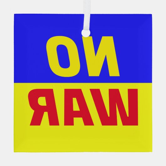 KEIN KRIEGSGlassornament Ornament Aus Glas (Rückseite)