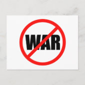 Kein Kriegssymbol Postkarte (Vorderseite)