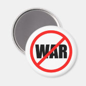 Kein Kriegszeichen Magnet (Vorderseite/Rückseite)