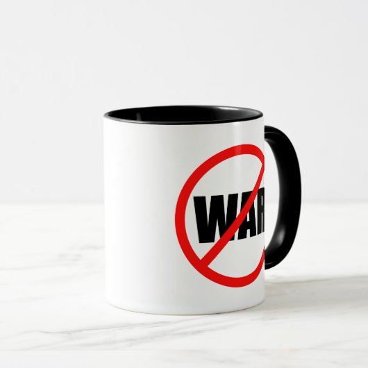 Kein Kriegszeichen Tasse (VorderseiteRechts)