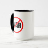 Kein Kriegszeichen Tasse (Vorderseite Links)