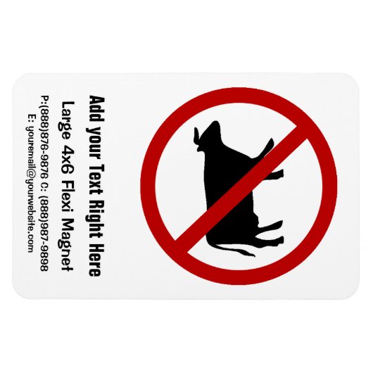 KEIN Kuhkippen! Magnet (Horizontal)