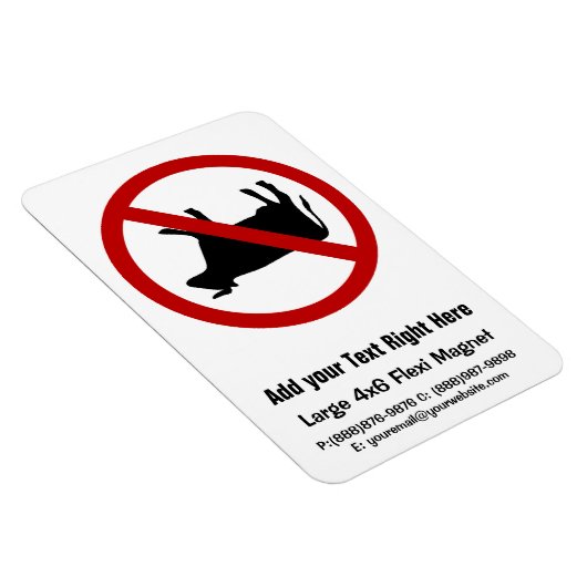 KEIN Kuhkippen! Magnet (Rechte Seite)