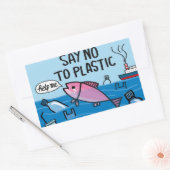 Kein Kunststoff Rechteckiger Aufkleber (Umschlag)