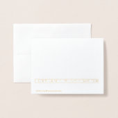 Kein L Gold oder Silberne weiße Grenze Weihnachten Folienkarte (Rückseite mit Umschlag)