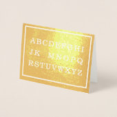 Kein L Gold oder Silberne weiße Grenze Weihnachten Folienkarte (Vorderseite)