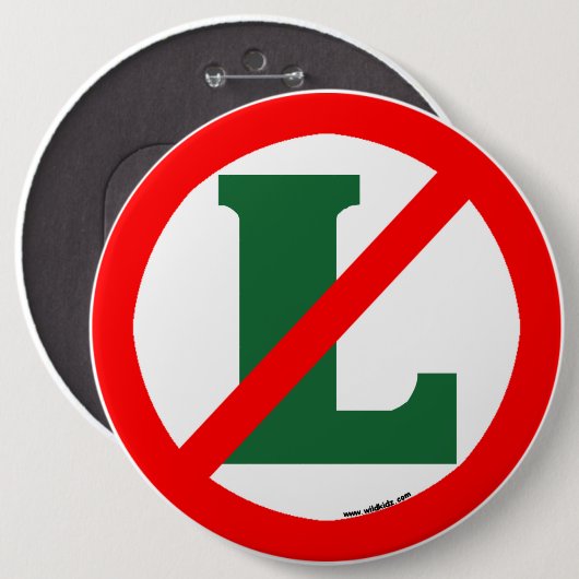 "Kein L" Knopf Button (Vorne & Hinten)