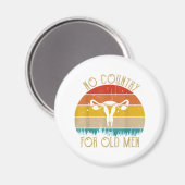Kein Land für alte Männer Vintag wichtig Magnet (Vorderseite/Rückseite)