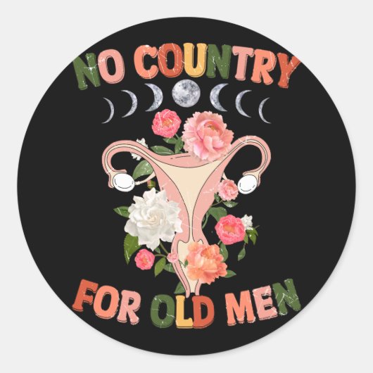 Kein Land für den alten Mann Runder Aufkleber (Vorderseite)