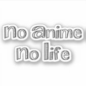 kein Leben Aufkleber (Vorderseite)