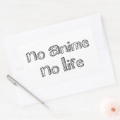 kein Leben Rechteckiger Aufkleber (Umschlag)