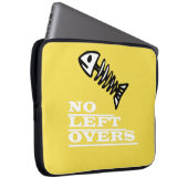 Kein Leftovers Fish Skelett Laptop Sleeve (Vorne Rechts)