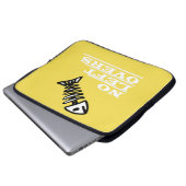 Kein Leftovers Fish Skelett Laptop Sleeve (Vorne Knopf)