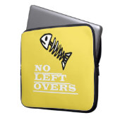Kein Leftovers Fish Skelett Laptop Sleeve (Vorderseite Links)