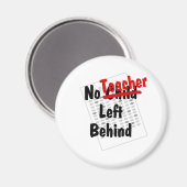 kein Lehrer links Magnet (Vorderseite/Rückseite)