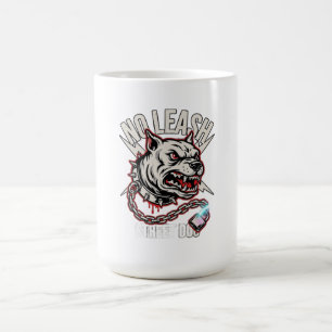 Kein Leine Pitbull Langarmshirt Kaffeetasse