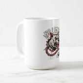 Kein Leine Pitbull Langarmshirt Kaffeetasse (Vorderseite Links)