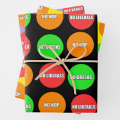 kein liberales Nippel Geschenkpapier Set (Beispiel)