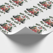 Kein Lift kein Geschenk Funny Santa Claus Gym Fitn Geschenkpapier (Ecke)