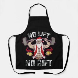 Kein Lift kein Geschenk Santa Gym Workout Fitness  Schürze
