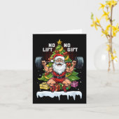 Kein Lift kein Geschenk Weihnachtsgymnasium Karte (Gelbe Blume)