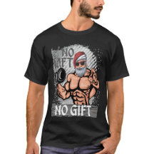 Kein Lift kein Geschenk Weihnachtsmann Gym
