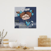Kein Limits-City-Girl Poster (Küche)