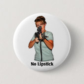 Kein Lippenstift Button (Vorderseite)