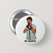 Kein Lippenstift Button (Vorne & Hinten)