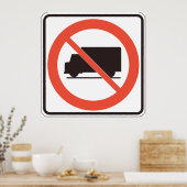 Kein LKW-Zeichen Poster (Küche)