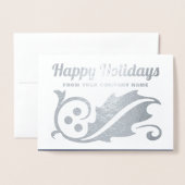 Kein Logo Weihnachten Weihnachten Weihnachten Weih Folienkarte (Vorderseite mit Umschlag)