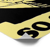 Kein lustiges Plakatzeichen abonnieren Poster (Ecke)