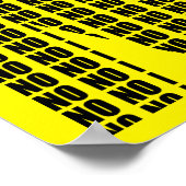 Kein lustiges Plakatzeichen Poster (Ecke)