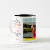 Kein Mama-Mama-Geschenk für ein Foto Zweifarbige Tasse (Vorderseite Links)
