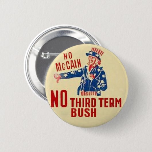 Kein McCain Knopf Button (Vorne & Hinten)