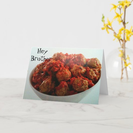 **KEIN MEATBALL** BROTHER KARTE (Gelbe Blume)
