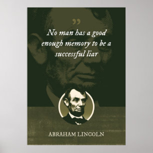 Kein Mensch hat genug Gedächtnis, um erfolgreich z Poster