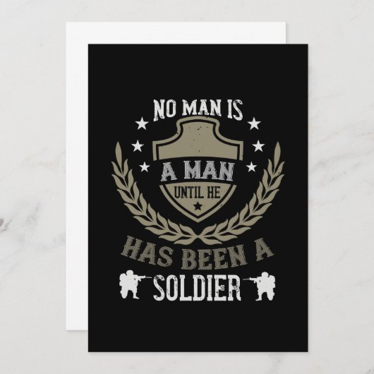 Kein Mensch ist ein Mann, bis er Soldat war Save The Date (Vorne/Hinten)