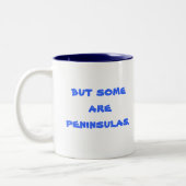 Kein Mensch ist eine Insel... Aber einige sind Hal Zweifarbige Tasse (Links)