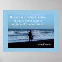Kein Mensch ist eine Insel - John Donne zitiert Po