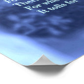 Kein Mensch ist eine Insel Poster (Ecke)