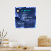 Kein Mensch ist eine Insel Poster (Küche)