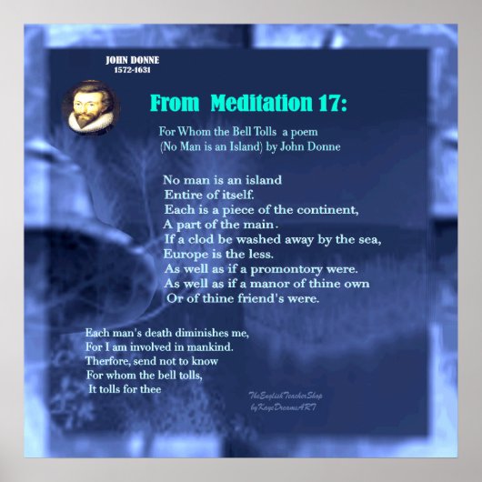 Kein Mensch ist eine Insel Poster (Vorne)