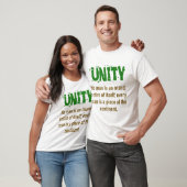 Kein Mensch ist eine Insel - Unity Zitat T-Shirt (Unisex)